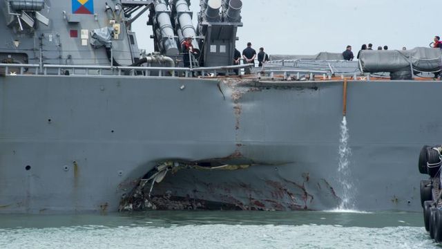 US Navy dropper pekeskjermer etter dødsulykker - monterer håndtak i stedet