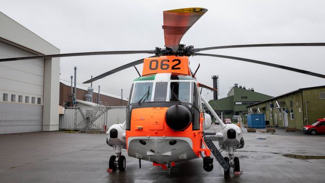 Dette er trolig det siste Sea King-helikopteret som skal fly for den norske redningstjenesten