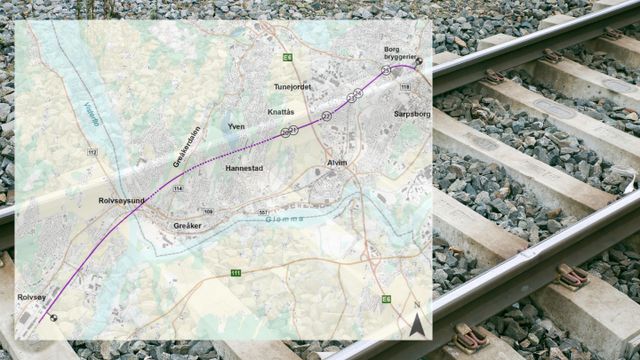 Planene for den nye toglinjen gjennom Sarpsborg er ferdig - nytt bystyre vil kreve en helt annen trasé