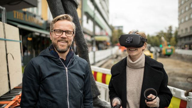 Lager VR-modell av Olav Vs gate