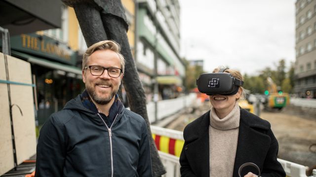 Lager VR-modell av Olav Vs gate