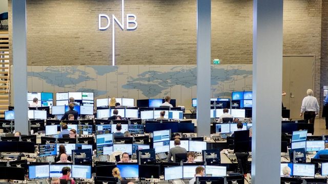 DNB slet med mengder av blåskjermer på hovedkontoret