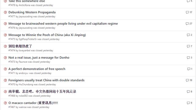 Githuben til Notepad++ ble plutselig en protestarena for og imot det kinesiske regimet