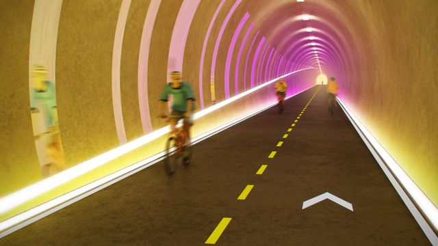 Ny sykkeltunnel kan gi ekstra kjørefelt for biler i E39-tunnel i Stavanger