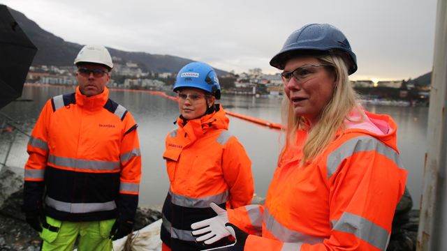 Klynge utvikler autonom farkost for å samle plast fra utbyggingen av Bybanen