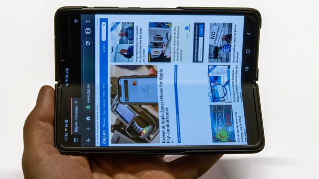 Vi har testet Samsungs nye, brettbare mobil­telefon