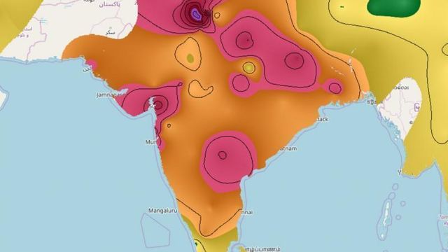 Inderne blir kvalt av partikler: Se verdenskart over partikkelnivåene
