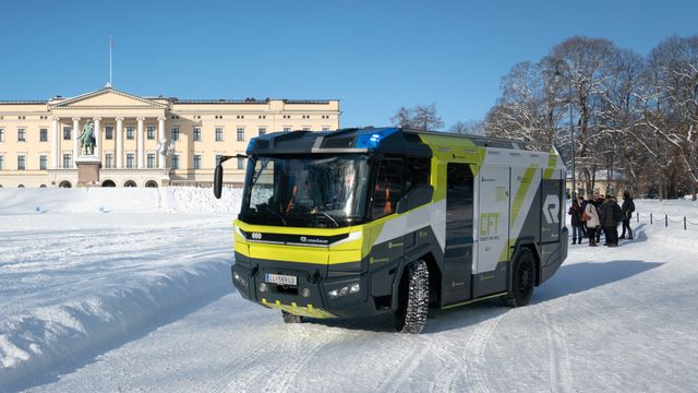 Oslo blir en av verdens første byer med elektrisk brannbil