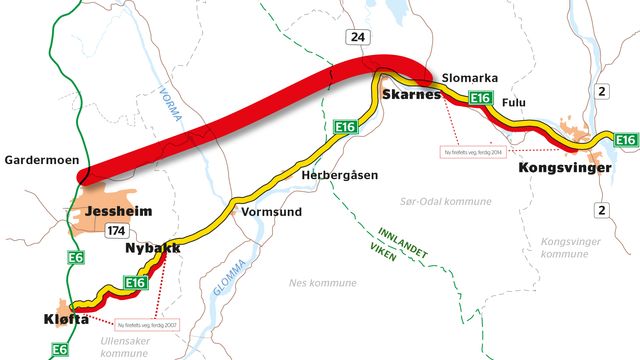 Konsulentjobb til 70 mill: Hvem vil lage kommunedelplan for ny E16?