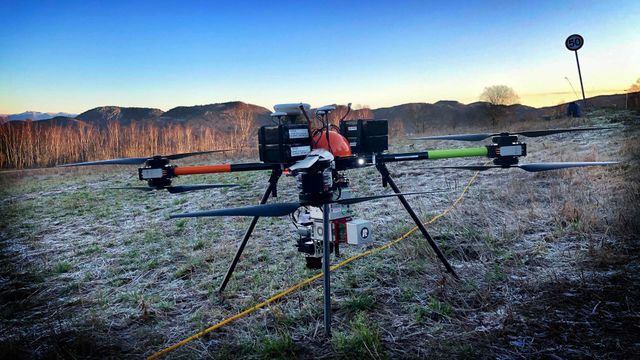 Tester om droner kan erstatte fly for landskapsmåling