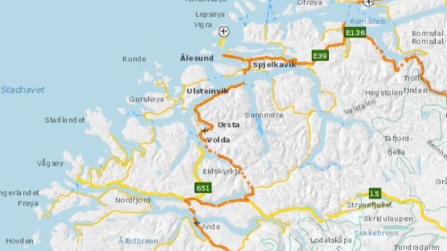 Lyser ut ny kontrakt for driften av 229 kilometer riksvei på Sunnmøre