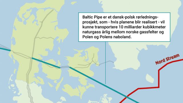 Nå får norsk gass kortere vei til Østersjølandene. Baltic Pipe godkjent av EU-parlamentet 