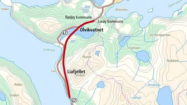 To år forsinket: Nå lyser Nordland ut ny kontrakt for å bli ferdig med fylkesvei 17
