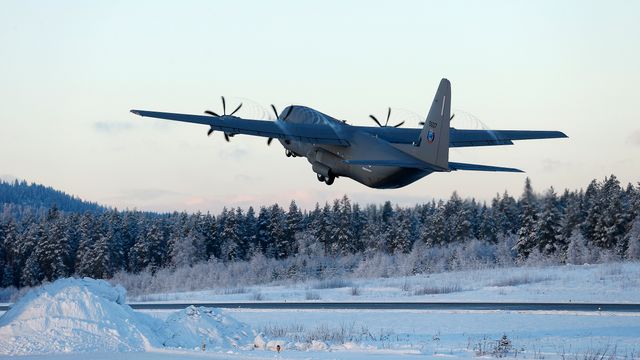 C-130J Hercules-fly var nær ved å gå i bakken under øvelse