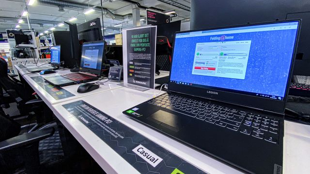 Gaming-PC-er i butikker brukes nå til Covid-19-forskning