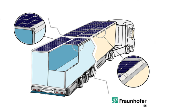 Bruker solceller til å gi ekstra rekkevidde for el-lastebiler