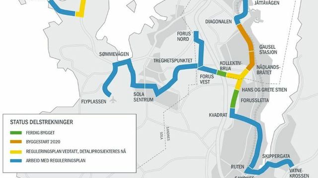 Rogaland skal bygge mer bussvei på Jæren - ny kontrakt kommer i mai