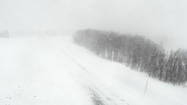 Vi er bare i mars - og det er allerede  rekordmange vinterstengte veier i Nord-Norge