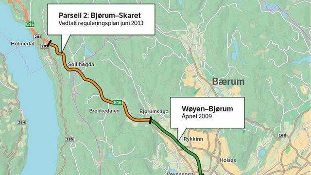 Disse tre går videre i konkurransen om E16 Bjørum-Skaret