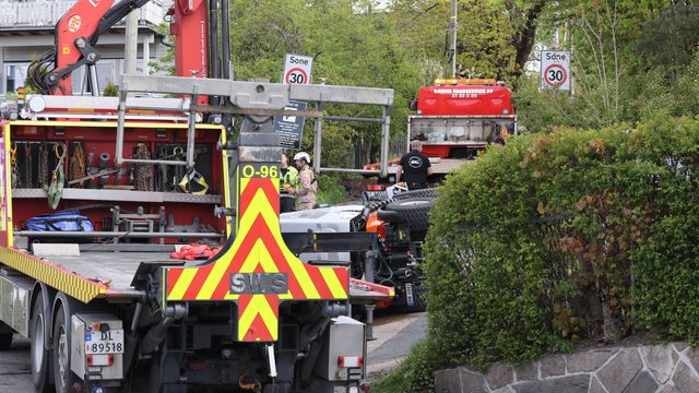 Feiebilen veltet - mann omkom i arbeidsulykke i Oslo