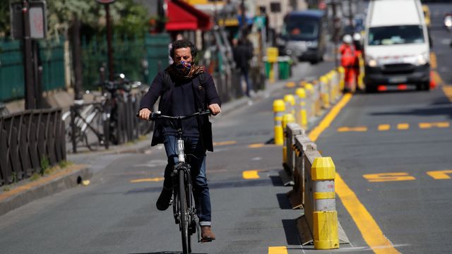 Paris får nye sykkelfelt og gågater når koronarestriksjonene lettes på