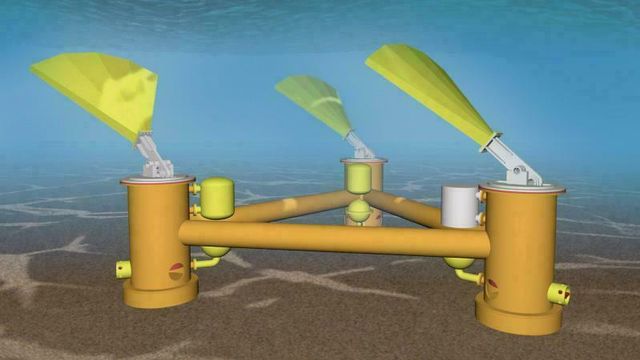 Nytt bølgekraftkonsept er festet til havbunnen: – Jeg har ingen tro på konstruksjoner som ligger i overflaten