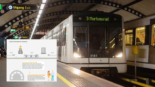 Sporveien er først i verden til å styre T-banen over mobilnettet