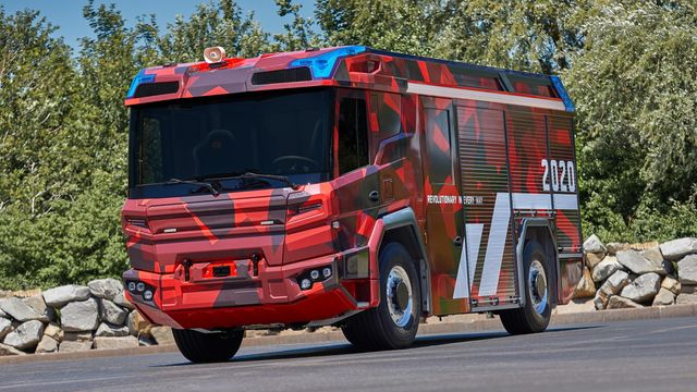 Volvo Penta utvikler elektrisk drivlinje for brannbiler