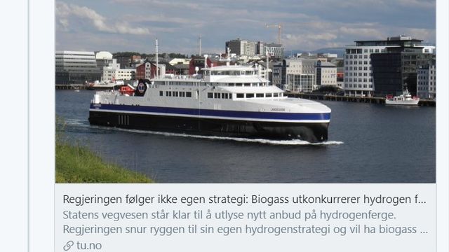Løser Ernas hydrogen-problem: Lager arbeidsbåt og knutepunkt i Midt-Norge