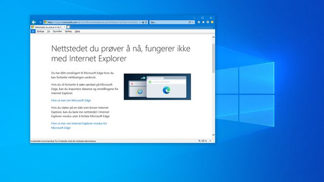 Nå «tvangssender» Microsoft mange Internet Explorer-brukere til Edge