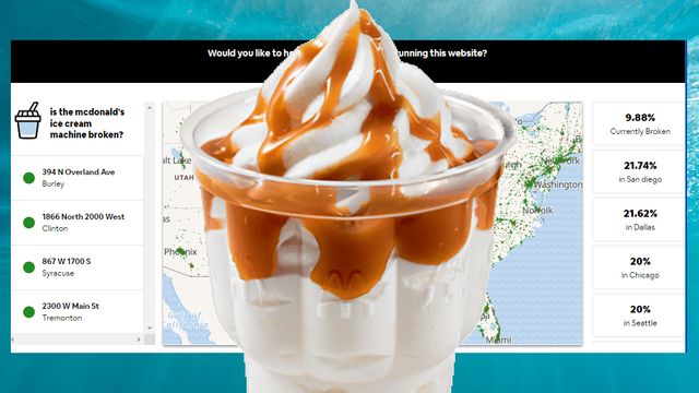 «Hacket» McDonald's for å lage oversikt over iskremmaskiner som er ute av drift