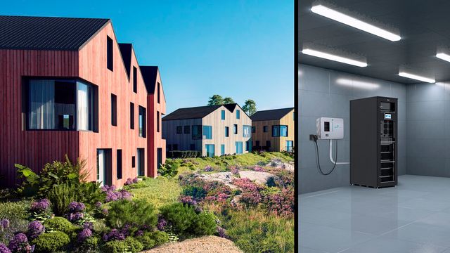 Disse boligene får batteripark til lagring av solstrøm og utjevning av effekttopper 