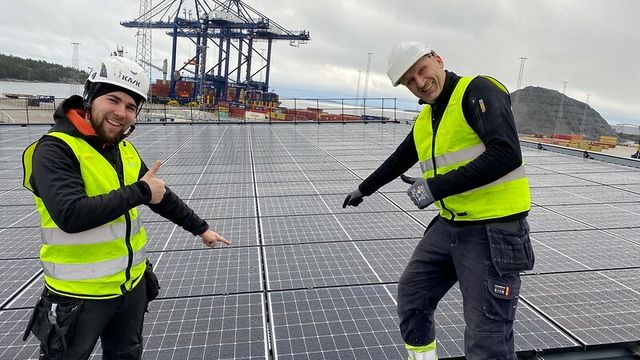 Nå skal havna i Stockholm fyres opp med solceller: Et av Nordens største