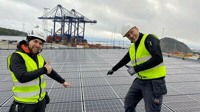 Nå skal havna i Stockholm fyres opp med solceller: Et av Nordens største