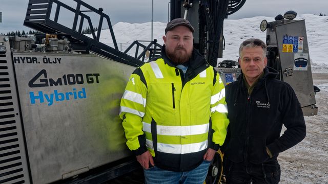 Verdens første elektriske rigg for grunnundersøkelser