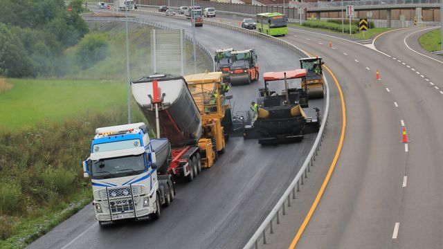 Vegvesenet skal asfaltere veier for 189 mill i øst-Norge