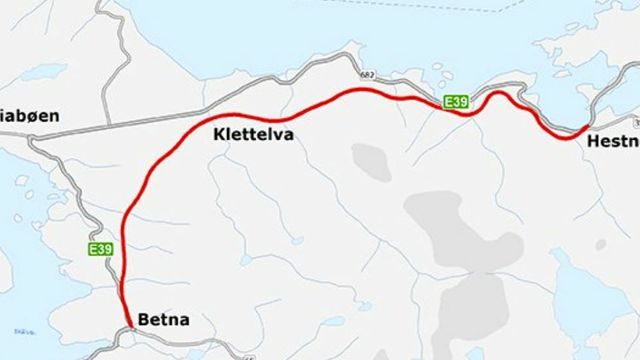 Ny E39-kontrakt: Nå starter Vegvesenet med totalentreprisen Betna-Hestnes