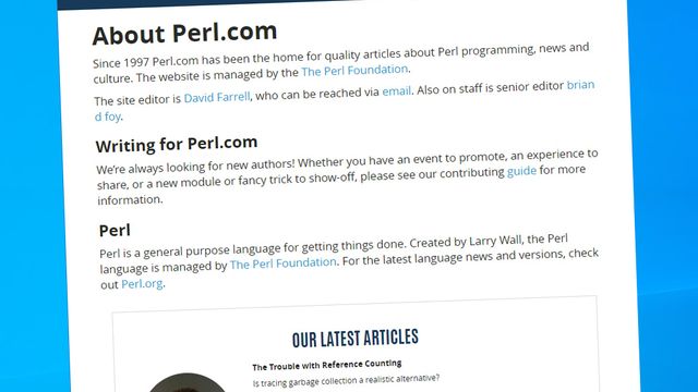 Domenet til kjent Perl-nettsted har blitt kapret