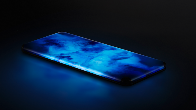 Ingen porter eller åpninger: Denne mobilen har skjerm som dekker både fronten og sidene