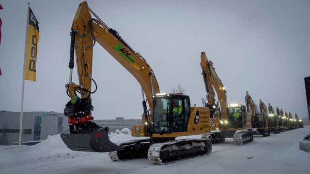 Nye elektriske gravemaskiner tåler norsk vinter
