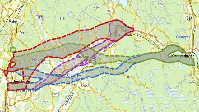 E16 fra Kongsvinger til E6: Nye Veier vil gå videre med søndre og nordre korridor