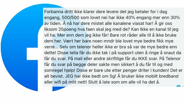 Blir hudflettet i kommentarfeltet: Slik håndterer Telia frustrerte kunder