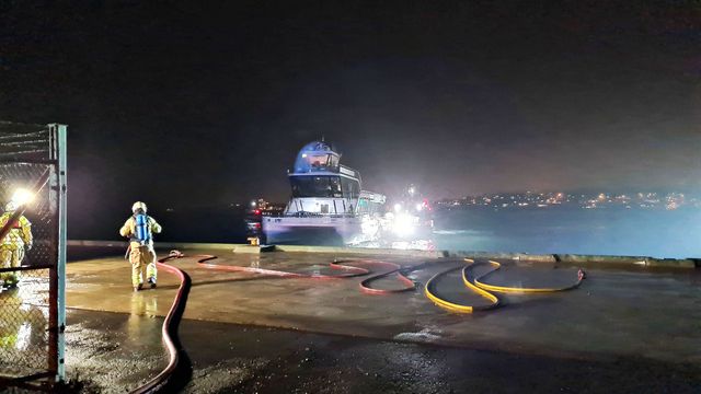 Frykter hydrogeneksplosjon etter branntilløp på turistskip