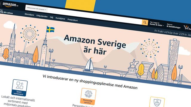 Trang fødsel for Amazon i Sverige