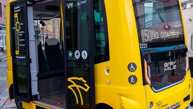 Her kjører verdens første førerløse rutebuss gjennom Kongsberg
