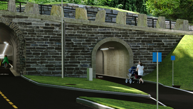 Veidekke skal bygge 800 meter gang- og sykkelvei i Bergen