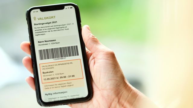 Valgkortet har blitt digitalt for første gang