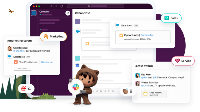 Slack-integrasjonen med Salesforce begynner å ta form