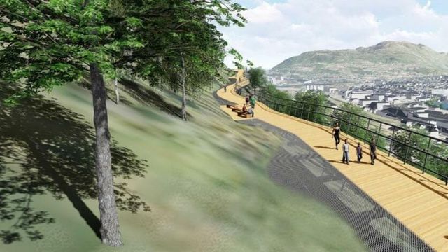 Ingen vil bygge luftig gangbru på Løvstakken i Bergen 