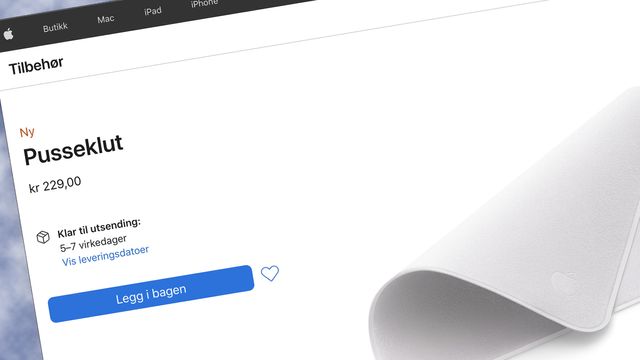 Apple har lansert en pusseklut til 229 kroner